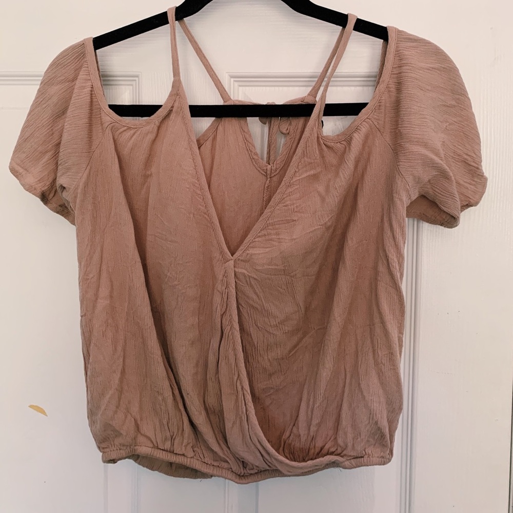 Off the Shoulder Mauve Top